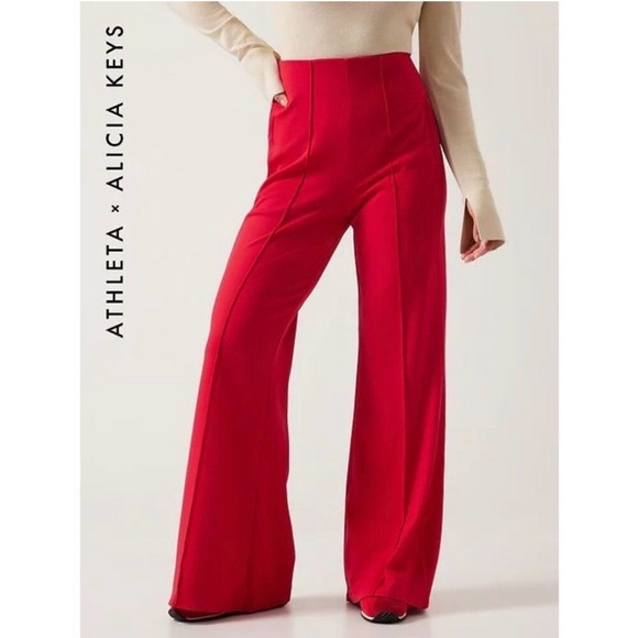 Athleta Pants - Athleta + Alicia Keys Red Women's Pants - 10